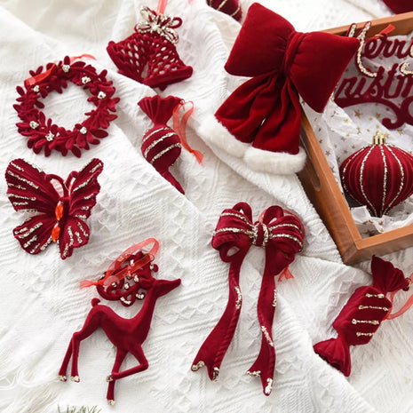 Christmas Velvet Hanging Ornament - MimiStylez