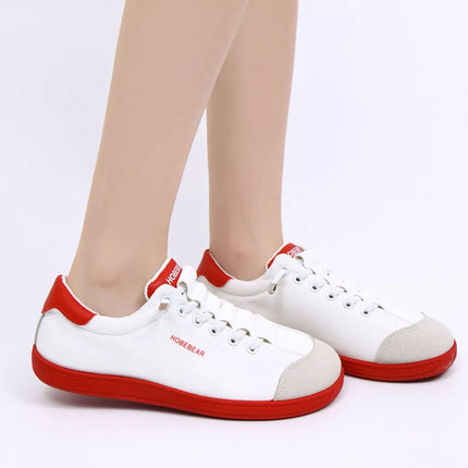Contrast Lace Up Sneakers - MimiStylez
