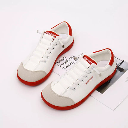 Contrast Lace Up Sneakers - MimiStylez