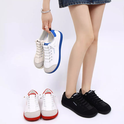 Contrast Lace Up Sneakers - MimiStylez