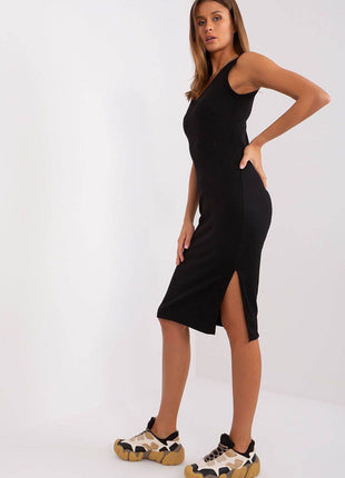 Two-Piece Casual Set with Heart Neckline Blouse and Midi Dress - MimiStylez