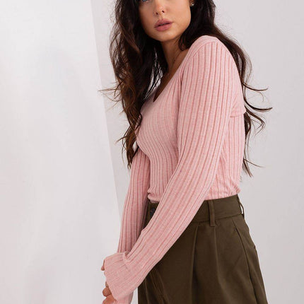 Ribbed V-Neck Sweater – Everyday Comfort with Effortless Style - MimiStylez
