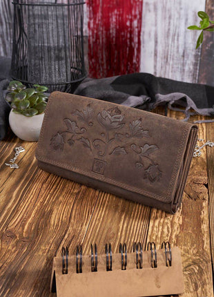 Vintage Floral RFID Women's Wallet with Detachable Organizer - MimiStylez