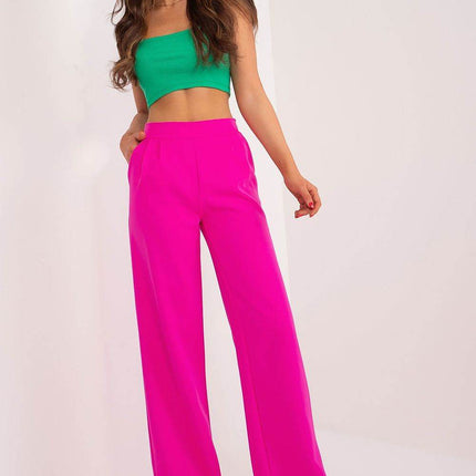 Women’s Elegant High-Waist Unbuttoned Pants – Classic Straight Leg, Side Pockets - MimiStylez