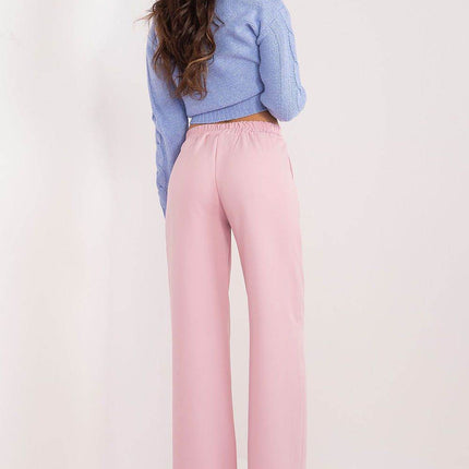 Women’s Elegant High-Waist Unbuttoned Pants – Classic Straight Leg, Side Pockets - MimiStylez