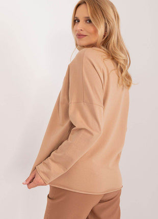 Cotton Casual Blouse with Floral Front & Heart Neckline - MimiStylez