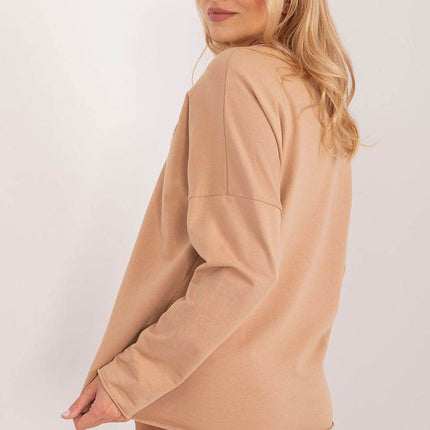 Cotton Casual Blouse with Floral Front & Heart Neckline - MimiStylez