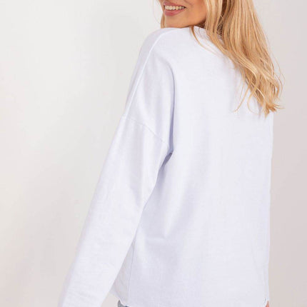 Cotton Casual Blouse with Floral Front & Heart Neckline - MimiStylez