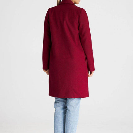 Versatile Open-Front Coat with Large Lined Collar & Optional Belt – Side Pockets - MimiStylez