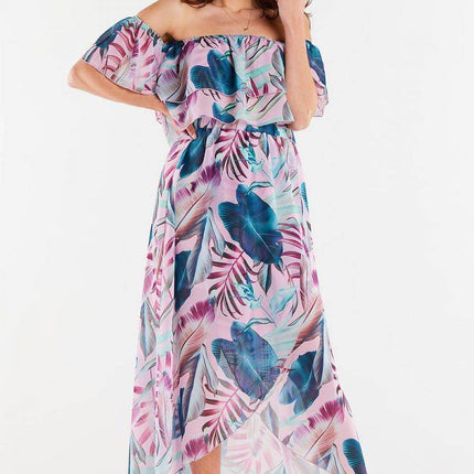 Long Asymmetrical Chiffon Skirt with Elastic Waist & Lining - MimiStylez