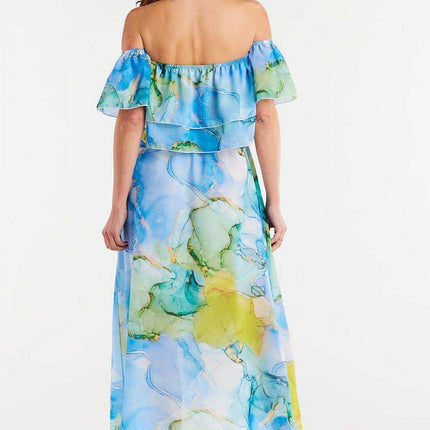 Long Asymmetrical Chiffon Skirt with Elastic Waist & Lining - MimiStylez