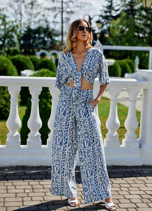 Tiered Blouse – Adjustable Front Tie & Short Sleeves for Summer - MimiStylez