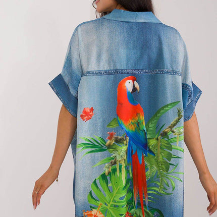 Colorful Floral Printed Viscose Shirt - MimiStylez