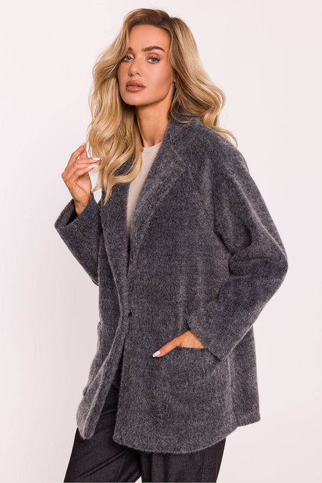 Oversized Teddy Bear Coat with Decorative Snap & Front Pockets – Fully Lined - MimiStylez