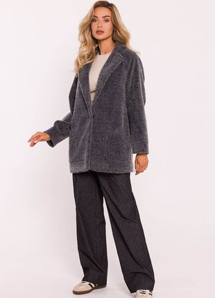 Oversized Teddy Bear Coat with Decorative Snap & Front Pockets – Fully Lined - MimiStylez