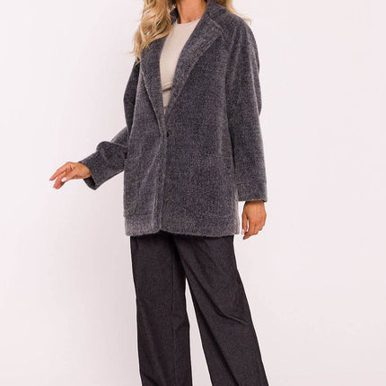 Oversized Teddy Bear Coat with Decorative Snap & Front Pockets – Fully Lined - MimiStylez