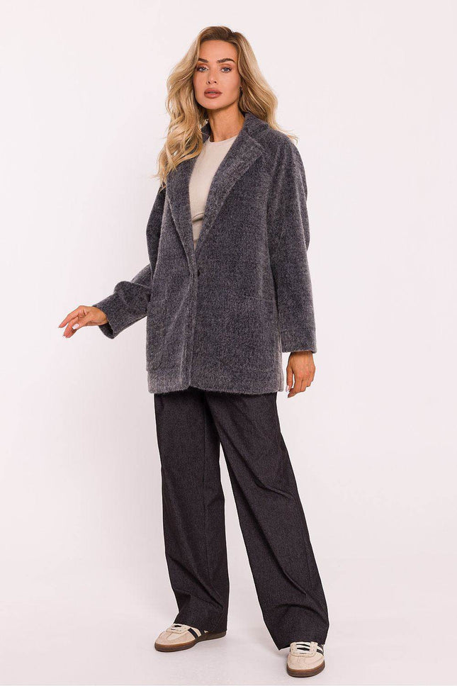 Oversized Teddy Bear Coat with Decorative Snap & Front Pockets – Fully Lined - MimiStylez