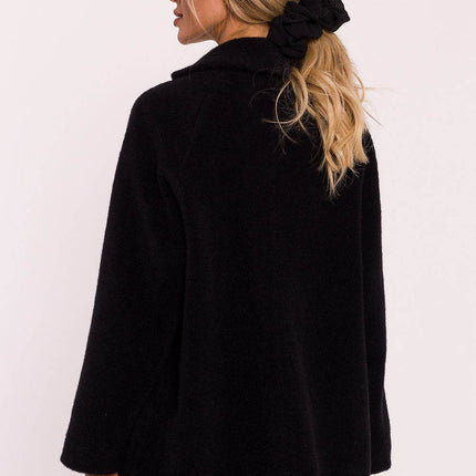 Oversized Teddy Bear Coat with Decorative Snap & Front Pockets – Fully Lined - MimiStylez