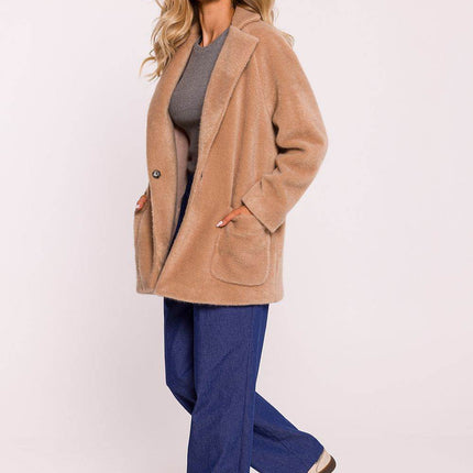 Oversized Teddy Bear Coat with Decorative Snap & Front Pockets – Fully Lined - MimiStylez
