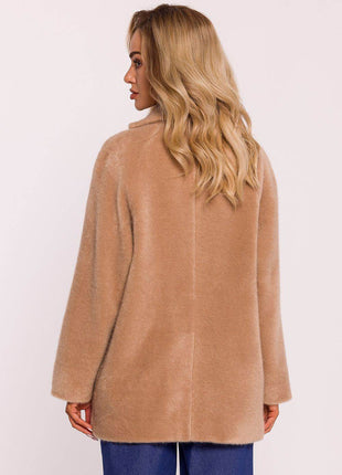 Oversized Teddy Bear Coat with Decorative Snap & Front Pockets – Fully Lined - MimiStylez