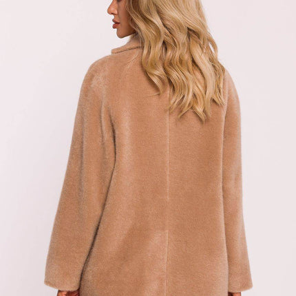Oversized Teddy Bear Coat with Decorative Snap & Front Pockets – Fully Lined - MimiStylez