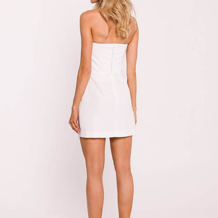 Corset Mini Dress with Boning and Decorative Front Flaps - MimiStylez