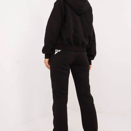 3-Piece Cotton Tracksuit Set – Hooded Zip Sweatshirt, Strapless T-Shirt & High-Waisted Joggers - MimiStylez