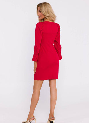 Mini Dress with Square Neckline, Puff Shoulders & Empire Waist - MimiStylez