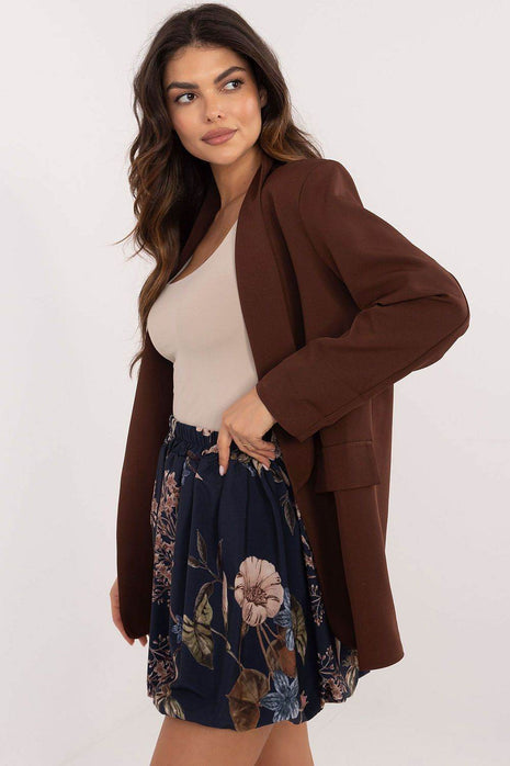 Floral Mini Bomber Skirt with Elastic Waistband - MimiStylez