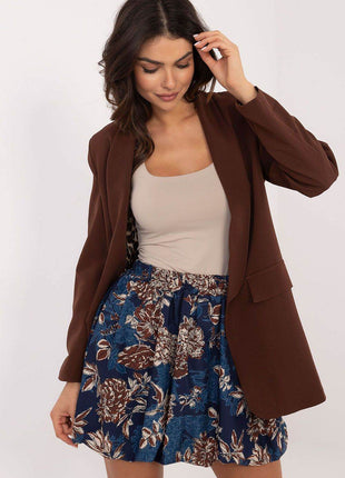Floral Mini Bomber Skirt with Elastic Waistband - MimiStylez