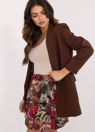 Floral Mini Bomber Skirt with Elastic Waistband - MimiStylez