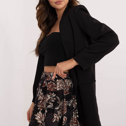 Floral Mini Bomber Skirt with Elastic Waistband - MimiStylez