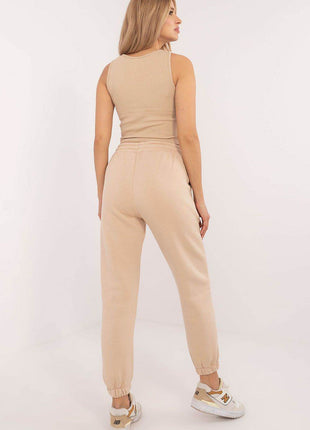 Women's 3-Piece Cotton Tracksuit Set – T-Shirt, Hoodie & High-Waisted Joggers - MimiStylez