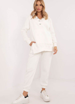 Women's 3-Piece Cotton Tracksuit Set – T-Shirt, Hoodie & High-Waisted Joggers - MimiStylez