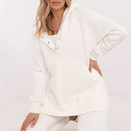Women's 3-Piece Cotton Tracksuit Set – T-Shirt, Hoodie & High-Waisted Joggers - MimiStylez