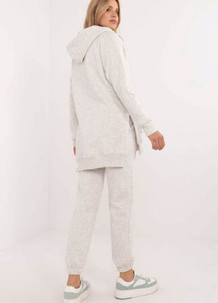 Women's 3-Piece Cotton Tracksuit Set – T-Shirt, Hoodie & High-Waisted Joggers - MimiStylez