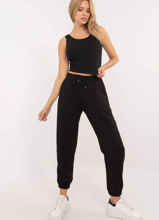 Women's 3-Piece Cotton Tracksuit Set – T-Shirt, Hoodie & High-Waisted Joggers - MimiStylez