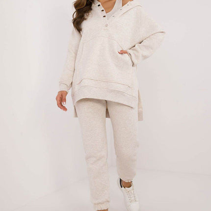 Women's 3-Piece Cotton Tracksuit Set – T-Shirt, Hoodie & High-Waisted Joggers - MimiStylez