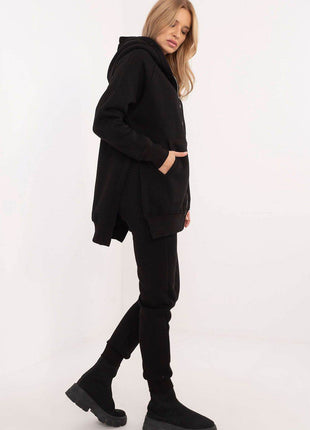 Everyday Cotton-Blend Tracksuit – Hooded Zip Sweatshirt & Ribbed Cuff Pants - MimiStylez