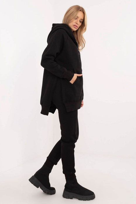 Everyday Cotton-Blend Tracksuit – Hooded Zip Sweatshirt & Ribbed Cuff Pants - MimiStylez