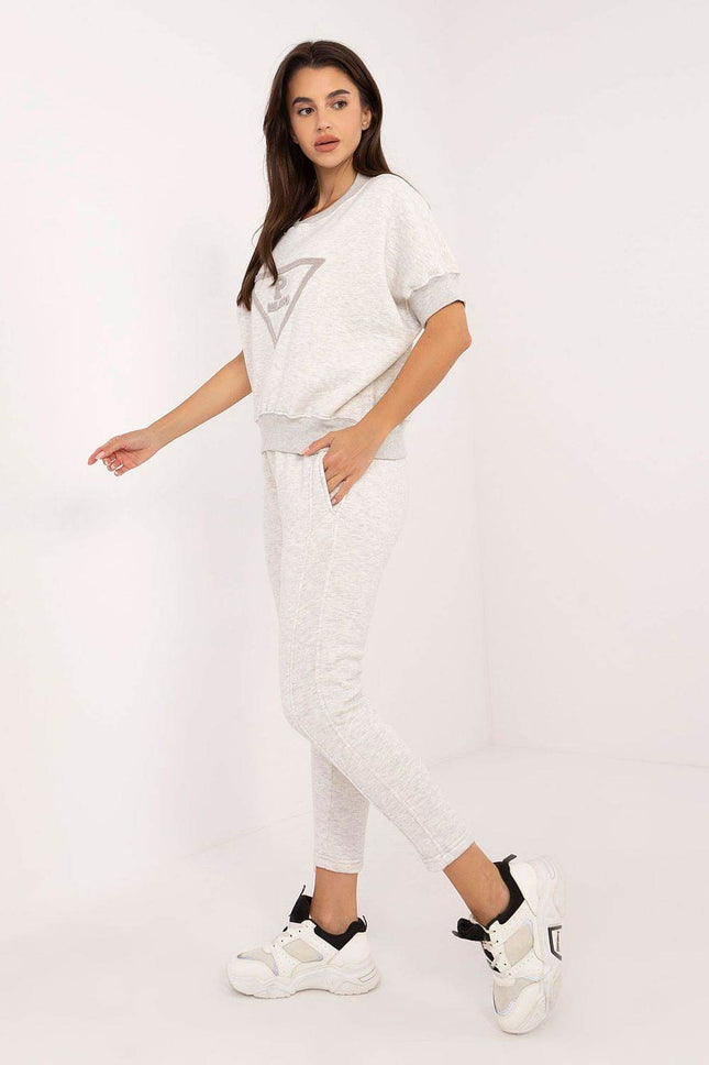 Insulated Women's Cotton Sweatshirt & Jogger Set - MimiStylez