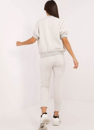 Insulated Women's Cotton Sweatshirt & Jogger Set - MimiStylez