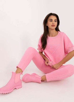 Insulated Women's Cotton Sweatshirt & Jogger Set - MimiStylez