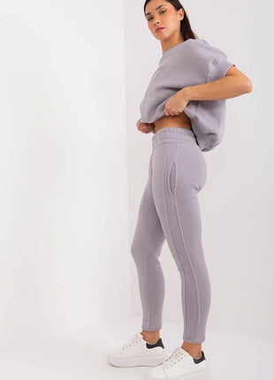 Insulated Women's Cotton Sweatshirt & Jogger Set - MimiStylez