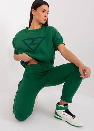 Insulated Women's Cotton Sweatshirt & Jogger Set - MimiStylez