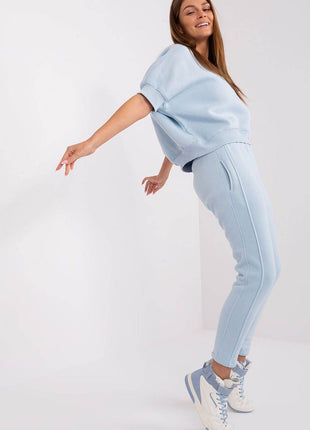 Insulated Women's Cotton Sweatshirt & Jogger Set - MimiStylez