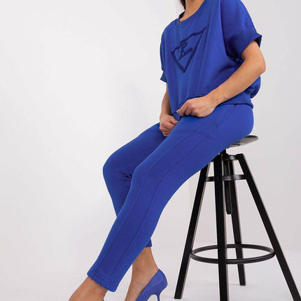 Insulated Women's Cotton Sweatshirt & Jogger Set - MimiStylez
