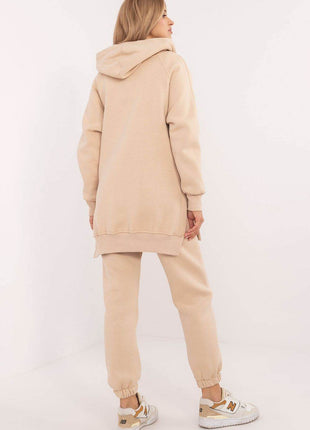 Women's 3-Piece Cotton Tracksuit Set – T-Shirt, Hoodie & High-Waisted Joggers - MimiStylez