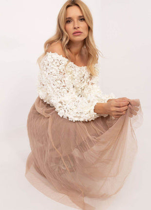 Casual Midi Tulle Skirt with Lining and Elastic Waistband - MimiStylez