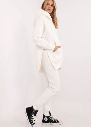 Everyday Cotton-Blend Tracksuit – Hooded Zip Sweatshirt & Ribbed Cuff Pants - MimiStylez